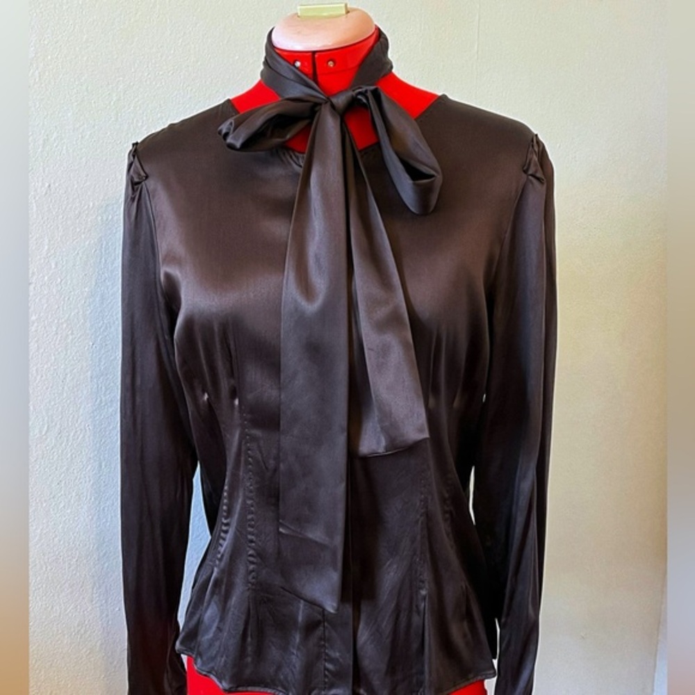 Hugo Boss Silk Secretary Blouse | Luxury, designer | Size 12 |